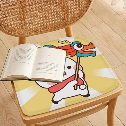 Bubu and Dudu Tie Rope Chair Cushion Soft Office Car Seat Comfort Breathable 45X45Cm Cushion Pads