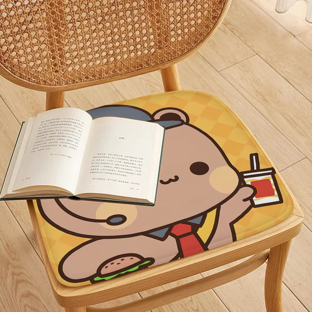 Bubu and Dudu Tie Rope Chair Cushion Soft Office Car Seat Comfort Breathable 45X45Cm Cushion Pads