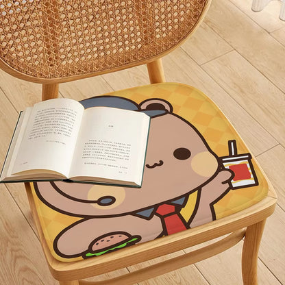 Bubu and Dudu Tie Rope Chair Cushion Soft Office Car Seat Comfort Breathable 45X45Cm Cushion Pads