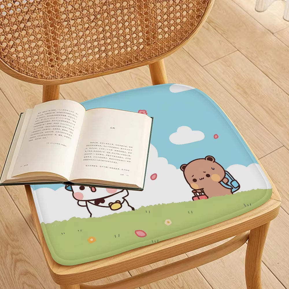 Bubu and Dudu Tie Rope Chair Cushion Soft Office Car Seat Comfort Breathable 45X45Cm Cushion Pads