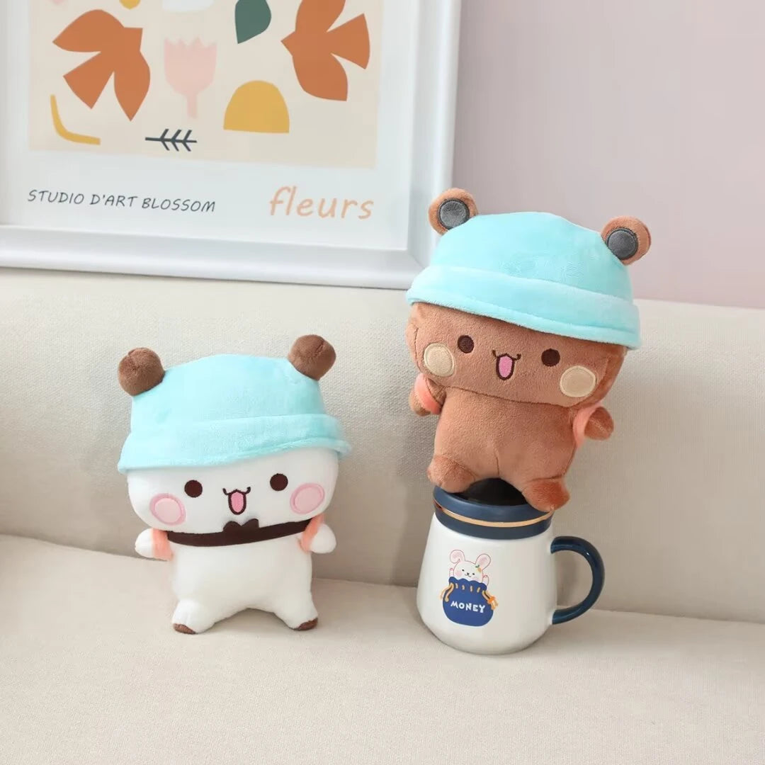 Lovely Bubu and Dudu Panda Bear Cute Stuffed Animal Cuddly Pillow Soft Cushion Kawaii Peluche Xmas Gifts Girl