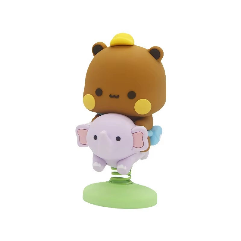 Panda Bear Bubu Dudu with Color Box Birthday Gift Boyfriend Girlfriend Lovely Cute Cartoon Game Resin Pendant Action Figures