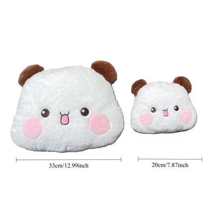 Bubu Dudu Plush Panda Bear Pillow - Soft Cartoon Stuffed Toy for Home Décor and Car Cushion