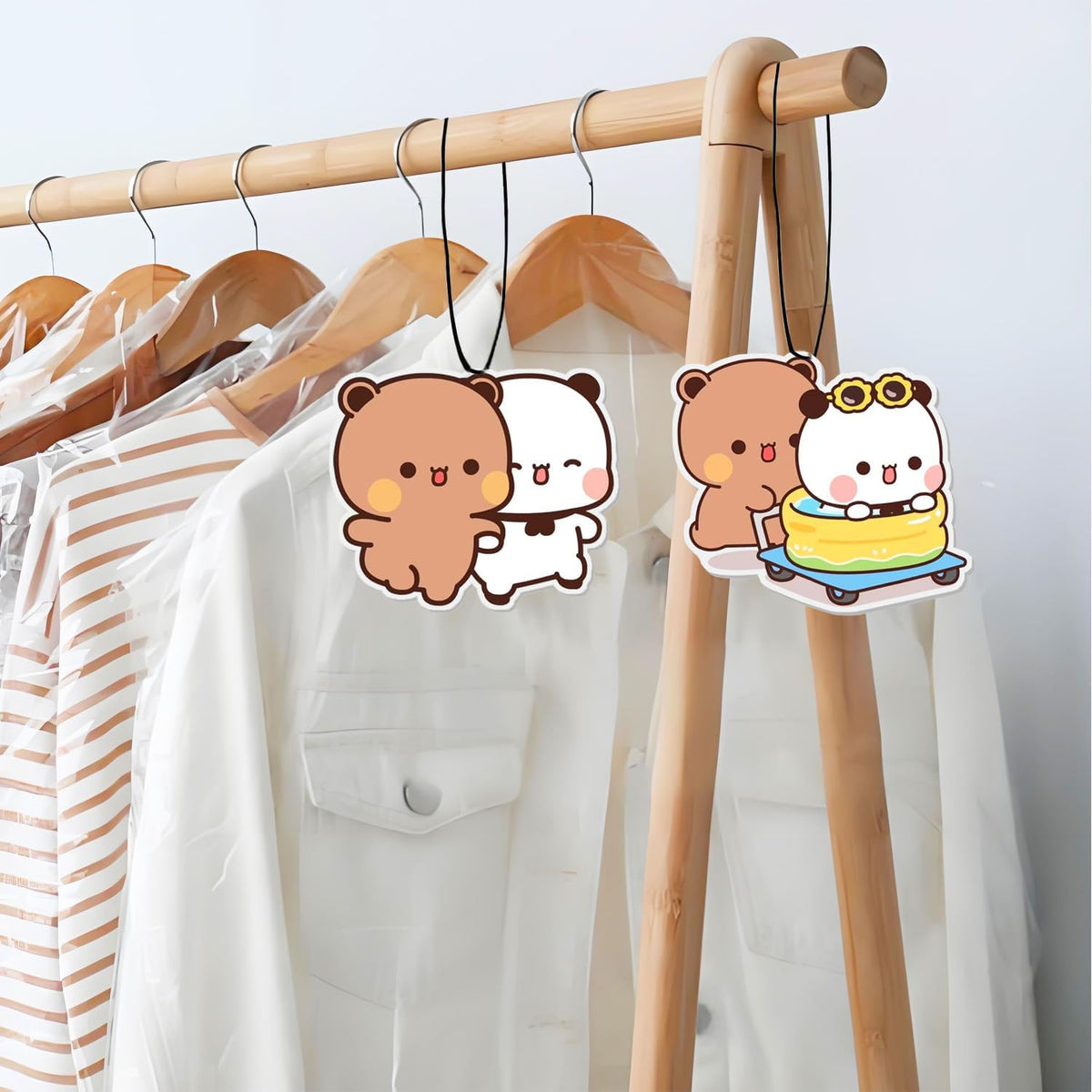 Bubu and Dudu Car Air Freshener Pad 6 Pcs,Car Accessories Mirror Decor Gift