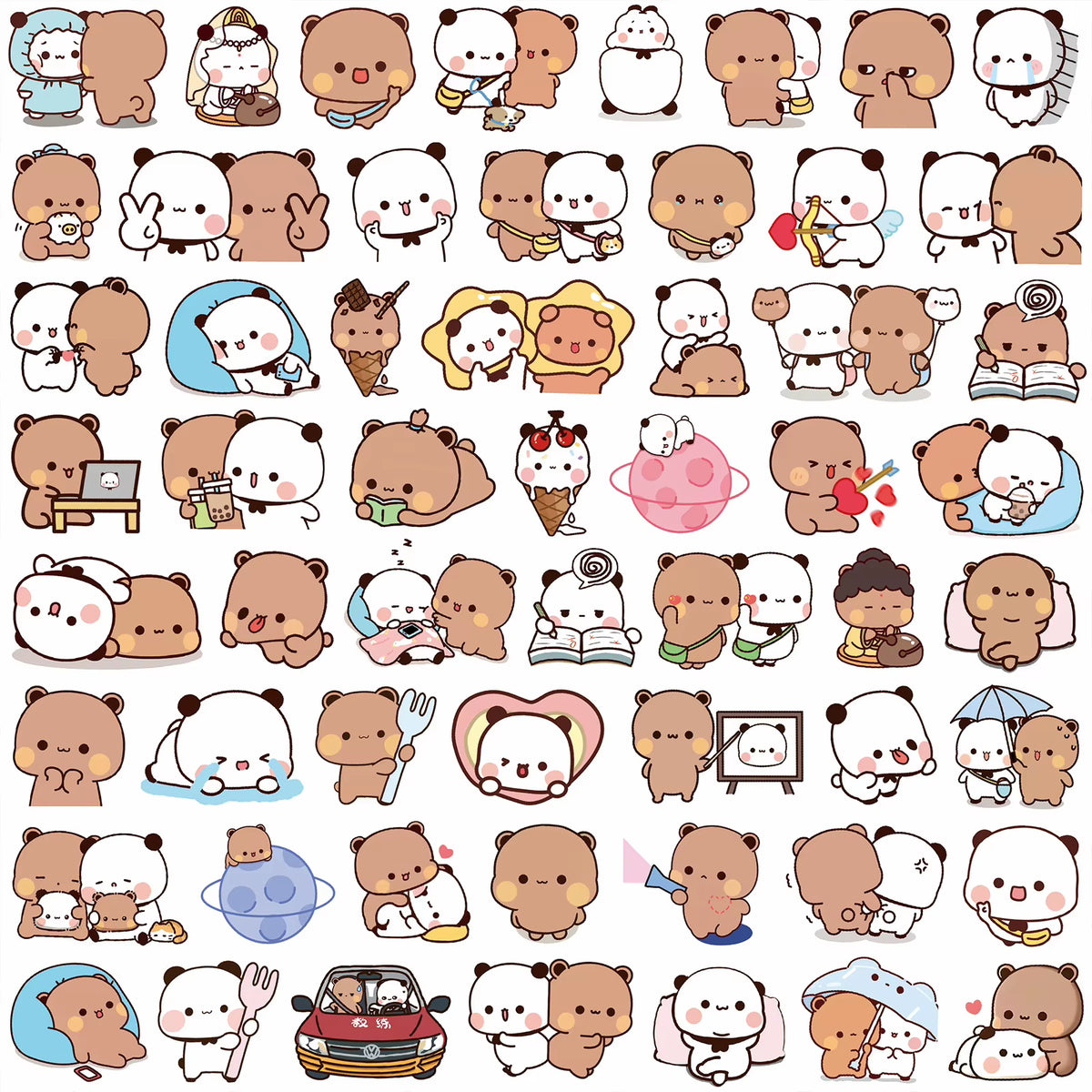 Bubu & Dudu Sticker Pack (100 Pcs)