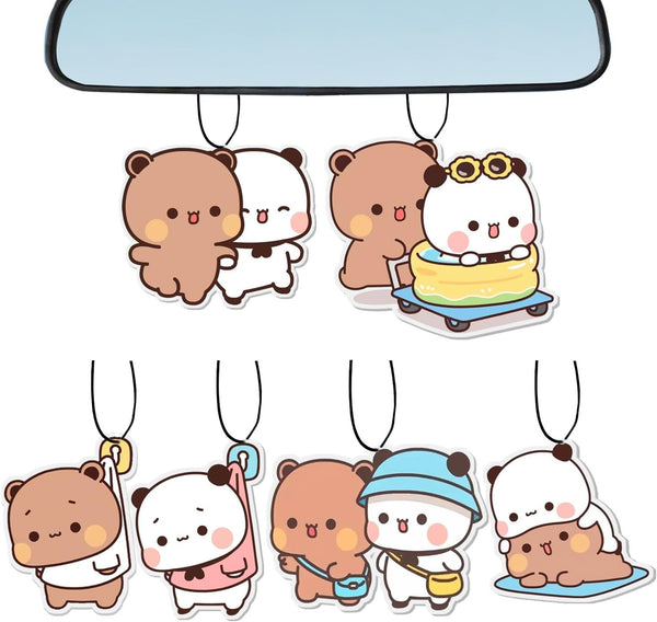 Bubu and Dudu Car Air Freshener Pad 6 Pcs,Car Accessories Mirror Decor Gift