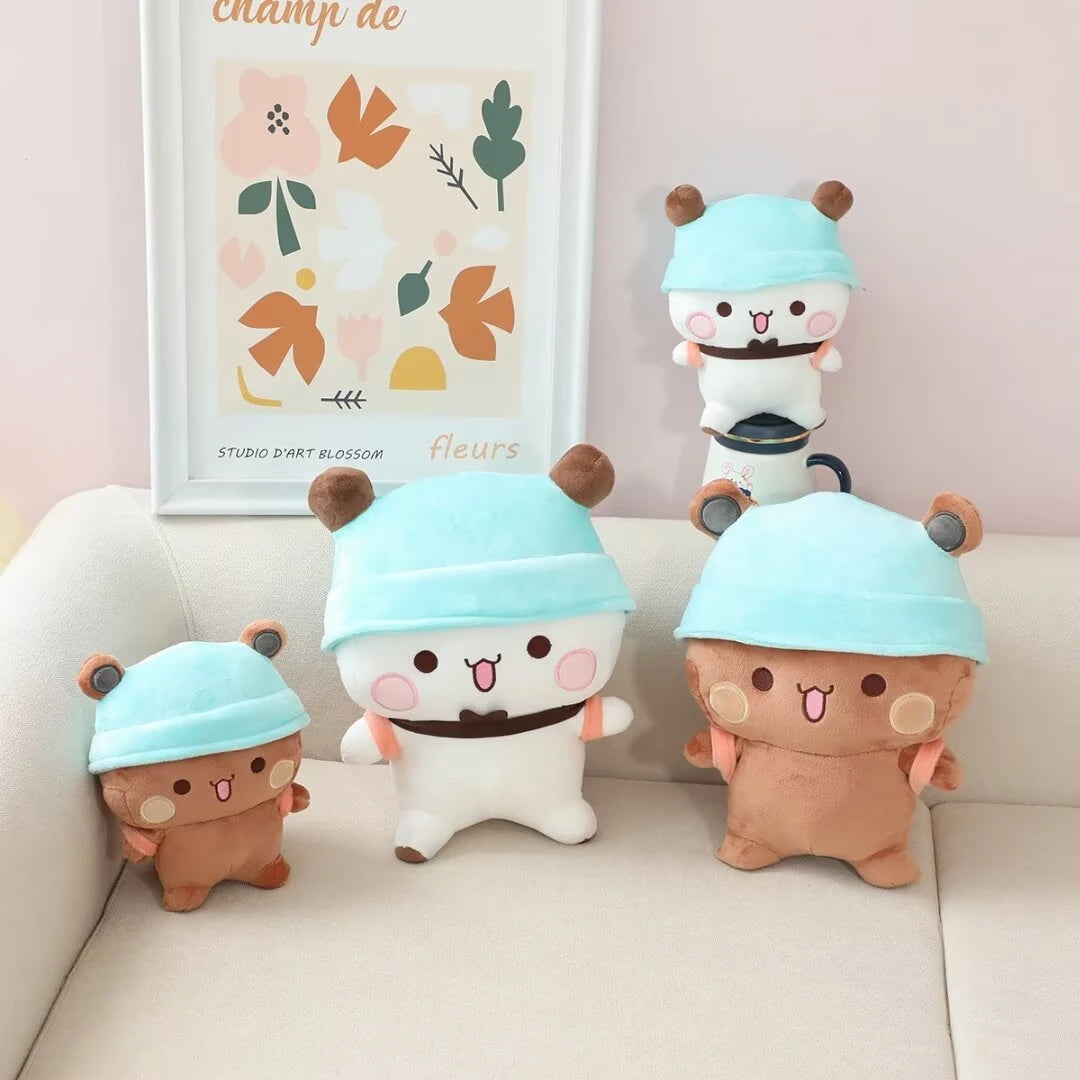 Lovely Bubu and Dudu Panda Bear Cute Stuffed Animal Cuddly Pillow Soft Cushion Kawaii Peluche Xmas Gifts Girl