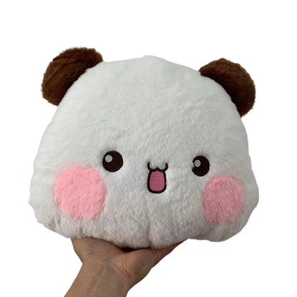 Bubu Dudu Plush Panda Bear Pillow - Soft Cartoon Stuffed Toy for Home Décor and Car Cushion