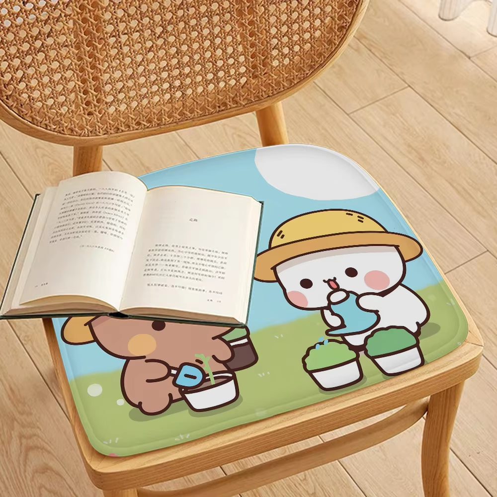 Bubu and Dudu Tie Rope Chair Cushion Soft Office Car Seat Comfort Breathable 45X45Cm Cushion Pads